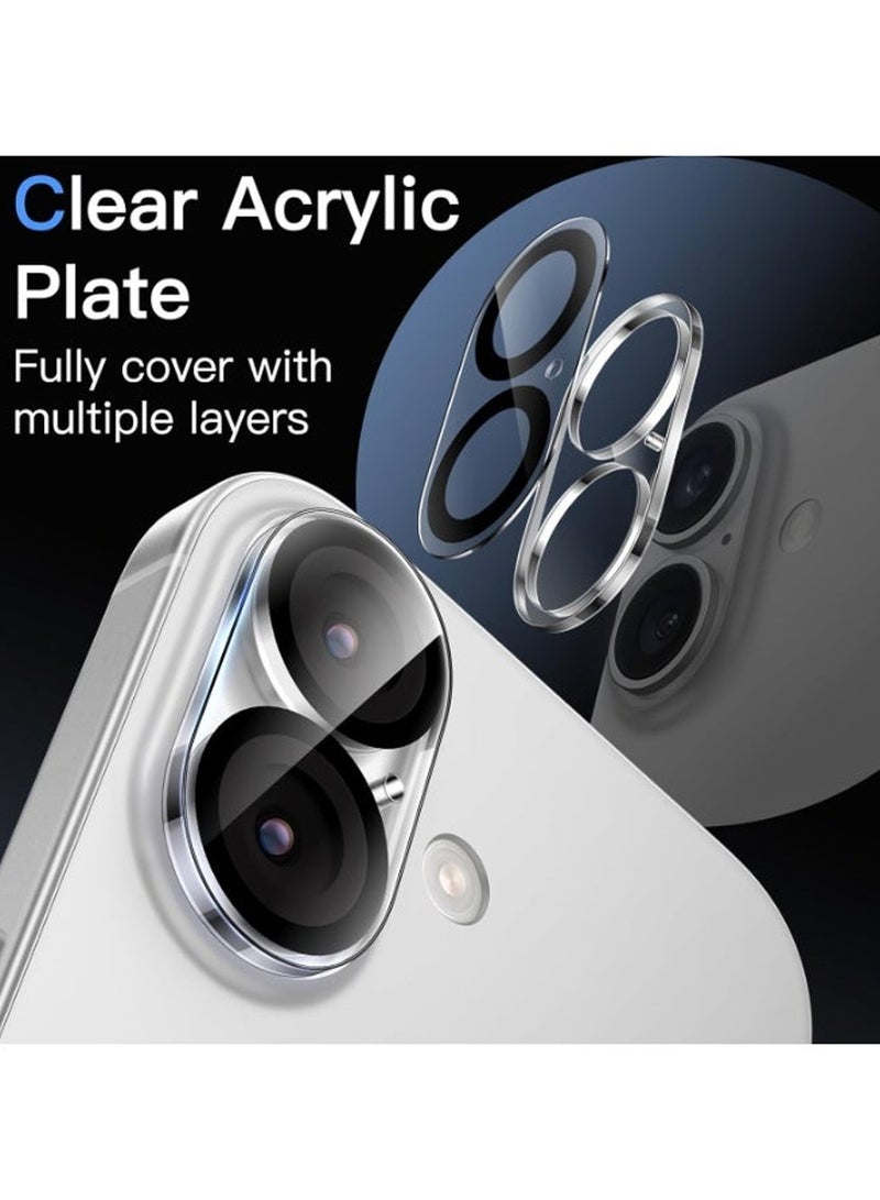 for iPhone 17 Tempered Glass Camera Protector, for iPhone 17 Air Camera Lens Protector, HD Camera Accessories, 9H Hardness Anti-Scratch Screen Cover, Case Friendl [Not Affect Night Shots] - Image 2